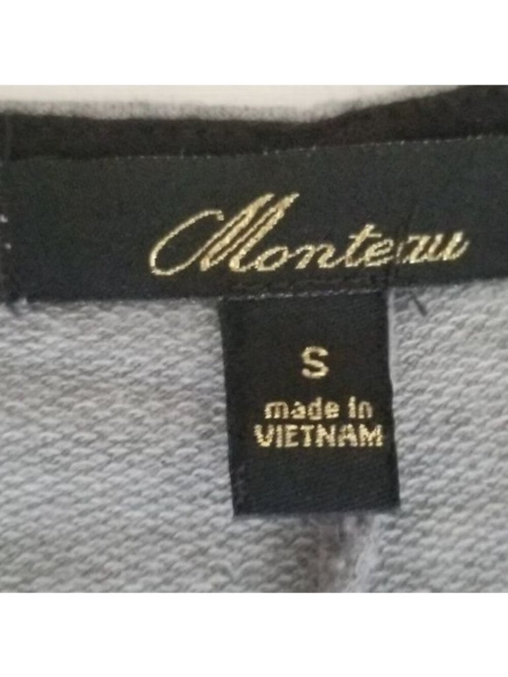 Monteau Women's Gray Knit Zippered V-Neckline High Low Hem Dress Size Small - Picture 6 of 6